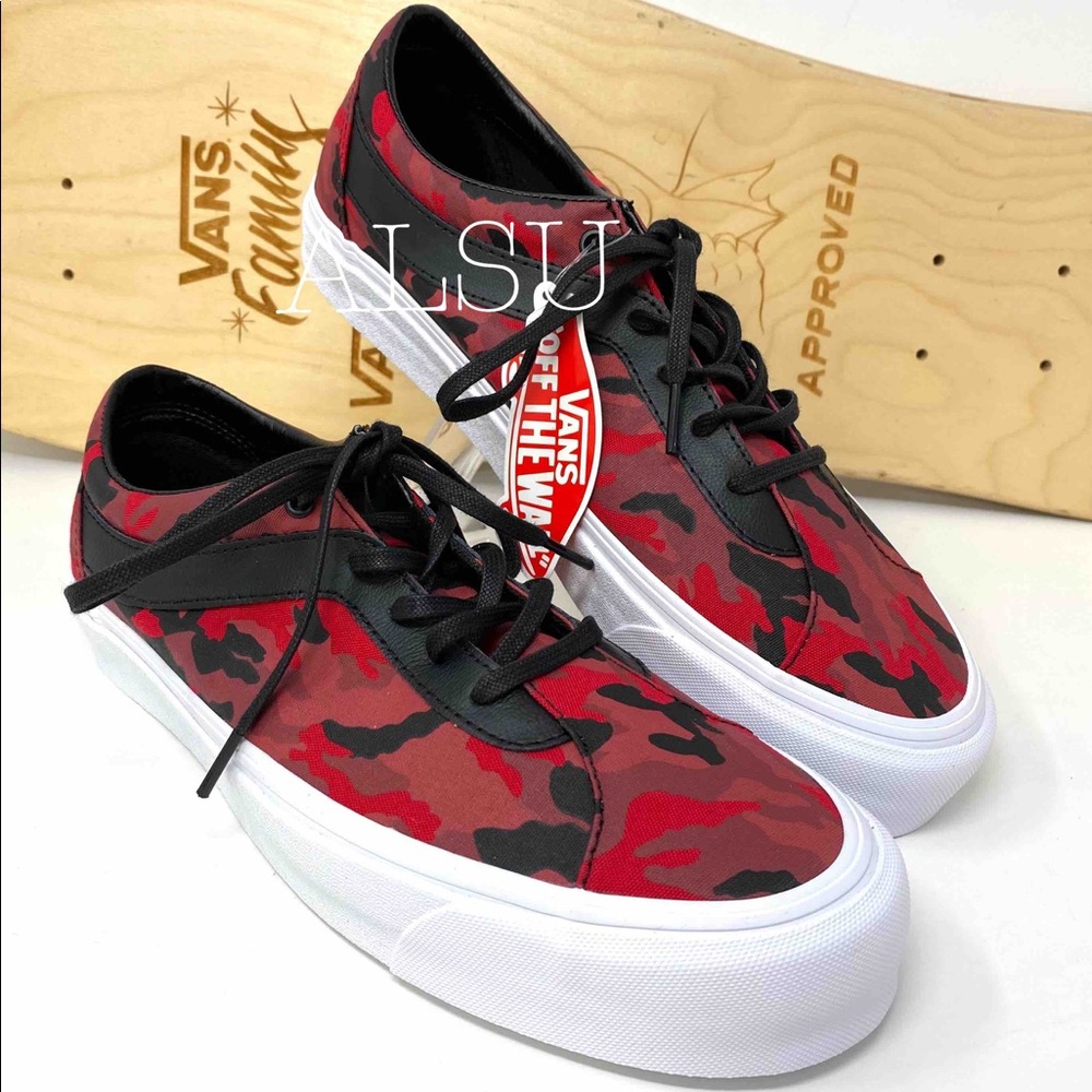 VANS BOLD Ni No limit Camo Red Women’s Sneakers - Picture 3 of 10